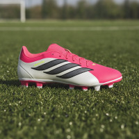 adidas Predator Club Gras / Kunstgras Voetbalschoenen (MG) Rood Wit Zwart