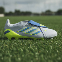 adidas Predator Elite FT Gras Voetbalschoenen (FG) Kids Lichtblauw Blauw Geel