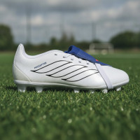 adidas Predator Club FT Gras / Kunstgras Voetbalschoenen (MG) Kids Wit Zilver Blauw Rood