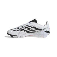 adidas Predator League Gras Voetbalschoenen (FG) Kids Wit Zwart Roze