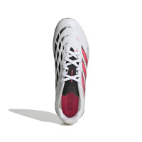 adidas Predator League Gras Voetbalschoenen (FG) Kids Wit Zwart Roze
