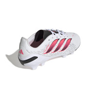 adidas Predator League Gras Voetbalschoenen (FG) Kids Wit Zwart Roze