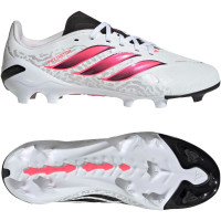 adidas Predator League Gras Voetbalschoenen (FG) Kids Wit Zwart Roze