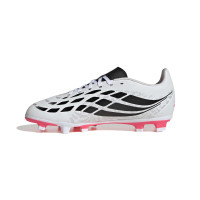 adidas Predator Club Gras / Kunstgras Voetbalschoenen (MG) Kids Wit Zwart Roze