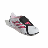 adidas Predator League FT Gras Voetbalschoenen (FG) Kids Wit Zwart Roze