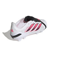 adidas Predator League FT Gras Voetbalschoenen (FG) Kids Wit Zwart Roze