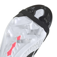 adidas Predator League FT Gras Voetbalschoenen (FG) Kids Wit Zwart Roze