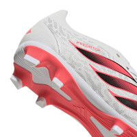 adidas Predator Club FT Gras / Kunstgras Voetbalschoenen (MG) Kids Wit Zwart Roze
