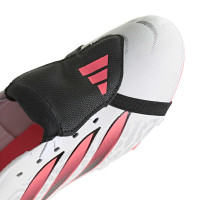 adidas Predator Club FT Gras / Kunstgras Voetbalschoenen (MG) Kids Wit Zwart Roze