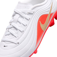 Nike Tiempo Maestro Club Grass/Artificial Grass Football Boots (MG) Toddlers White Bright Red Gold