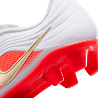 Nike Tiempo Maestro Club Grass/Artificial Grass Football Boots (MG) Toddlers White Bright Red Gold