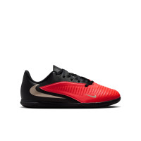 Nike Phantom 6 Low Club Indoor Football Boots (IN) Kids Black Bright Red Gold