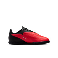 Nike Phantom 6 Low Club Indoor Football Boots (IN) Kids Black Bright Red Gold