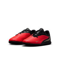 Nike Phantom 6 Low Club Indoor Football Boots (IN) Kids Black Bright Red Gold