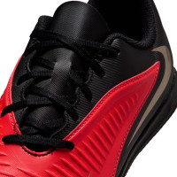 Nike Phantom 6 Low Club Indoor Football Boots (IN) Kids Black Bright Red Gold
