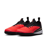 Nike Phantom 6 Low Academy Indoor Football Boots (IN) Kids Black Bright Red Gold