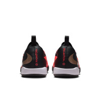 Nike Phantom 6 Low Academy Indoor Football Boots (IN) Kids Black Bright Red Gold