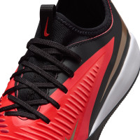 Nike Phantom 6 Low Academy Indoor Football Boots (IN) Kids Black Bright Red Gold