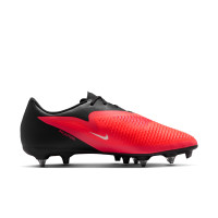 Nike Phantom 6 Low Academy IJzeren-Nop Voetbalschoenen (SG) Anti-Clog Zwart Felrood Goud