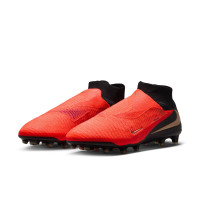 Nike Phantom 6 High Elite Artificial Grass Football Boots (AG) Black Bright Red Gold
