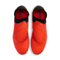 Nike Phantom 6 High Elite Artificial Grass Football Boots (AG) Black Bright Red Gold