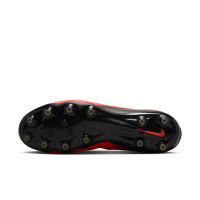 Nike Phantom 6 High Elite Artificial Grass Football Boots (AG) Black Bright Red Gold