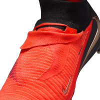 Nike Phantom 6 High Elite Artificial Grass Football Boots (AG) Black Bright Red Gold