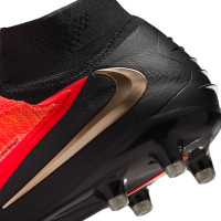 Nike Phantom 6 High Elite Artificial Grass Football Boots (AG) Black Bright Red Gold