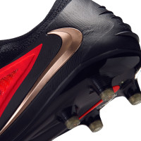 Nike Phantom 6 Low Elite Artificial Grass Football Boots (AG) Black Bright Red Gold