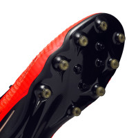 Nike Phantom 6 Low Elite Artificial Grass Football Boots (AG) Black Bright Red Gold