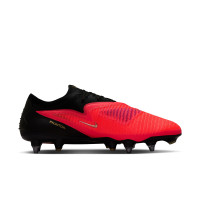 Nike Phantom 6 Low Elite Iron Stud Football Boots (SG) Pro Player Black Bright Red Gold