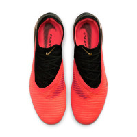 Nike Phantom 6 Low Elite Iron Stud Football Boots (SG) Pro Player Black Bright Red Gold