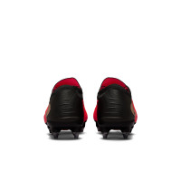 Nike Phantom 6 Low Elite Iron Stud Football Boots (SG) Pro Player Black Bright Red Gold