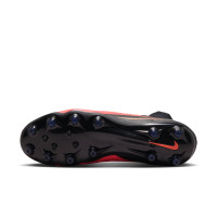 Nike Phantom 6 High Pro Artificial Grass Football Boots (AG) Black Bright Red Gold