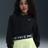 Nike Pro Fleece Trainingsjack Hooded Kids Zwart Wit