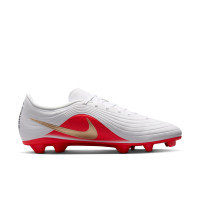 Nike Tiempo Maestro Club Grass/Artificial Grass Football Boots (MG) White Bright Red Gold
