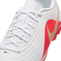 Nike Tiempo Maestro Club Grass/Artificial Grass Football Boots (MG) White Bright Red Gold