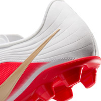 Nike Tiempo Maestro Club Grass/Artificial Grass Football Boots (MG) White Bright Red Gold