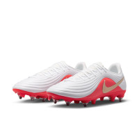 Nike Tiempo Maestro Academy Iron Stud Football Boots (SG) Anti-Clog White Bright Red Gold