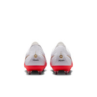 Nike Tiempo Maestro Academy Iron Stud Football Boots (SG) Anti-Clog White Bright Red Gold
