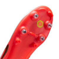 Nike Tiempo Maestro Academy Iron Stud Football Boots (SG) Anti-Clog White Bright Red Gold