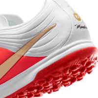 Nike Tiempo Maestro Academy Turf Voetbalschoenen (TF) Wit Felrood Goud