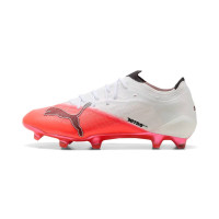 PUMA Ultra Nitro 7 Ultimate Gras Voetbalschoenen (FG) Wit Felrood Zwart