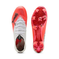 PUMA Ultra Nitro 7 Ultimate Gras Voetbalschoenen (FG) Wit Felrood Zwart
