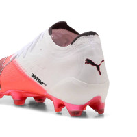 PUMA Ultra Nitro 7 Ultimate Gras Voetbalschoenen (FG) Wit Felrood Zwart