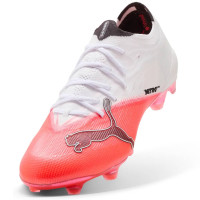 PUMA Ultra Nitro 7 Ultimate Gras Voetbalschoenen (FG) Wit Felrood Zwart