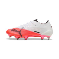 PUMA Ultra Nitro 7 Ultimate Iron Stud Football Boots (SG) White Bright Red Black