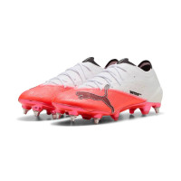 PUMA Ultra Nitro 7 Ultimate Iron Stud Football Boots (SG) White Bright Red Black