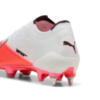 PUMA Ultra Nitro 7 Ultimate Iron Stud Football Boots (SG) White Bright Red Black