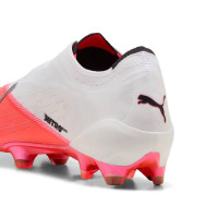 PUMA Ultra Nitro 7 Ultimate Laceless Grass Football Boots (FG) White Bright Red Black